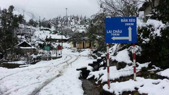 tuyết rơi ở sapa