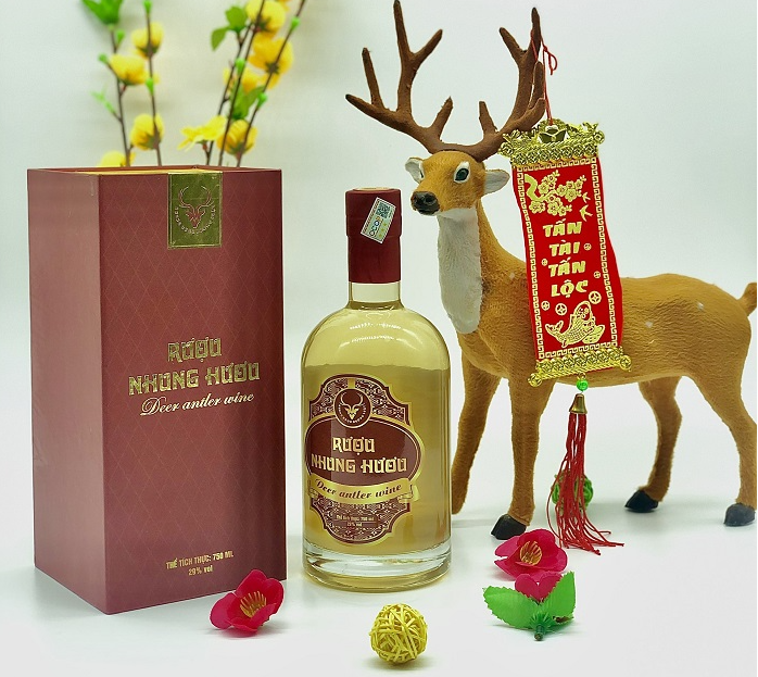Rượu ngâm nhung hươu Hà Tĩnh - 450k/chai 750ml