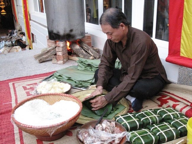 Bánh chưng làng Đầm