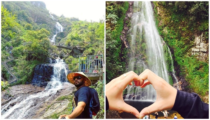 Nhiều khách du lịch đã tìm đến thác Tình Yêu